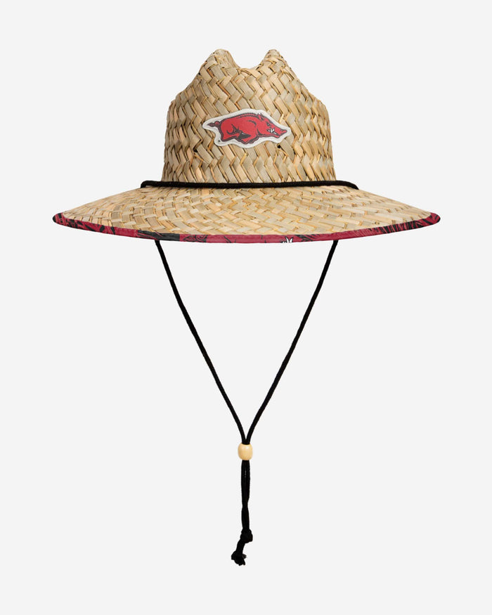 Straw Hat Razorback Arkansas Razorbacks Floral Straw Hat FOCO
