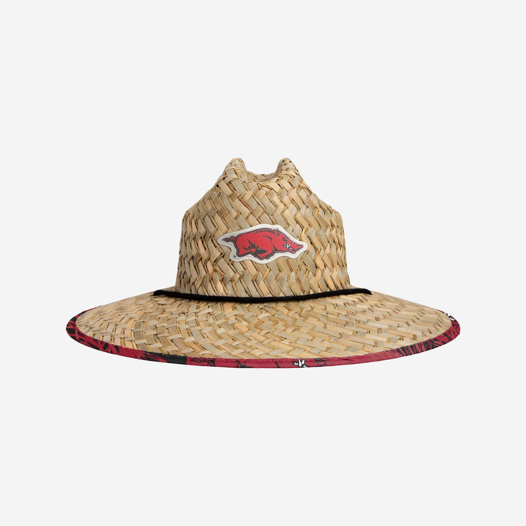 Straw Hat Razorback Arkansas Razorbacks Floral Straw Hat FOCO