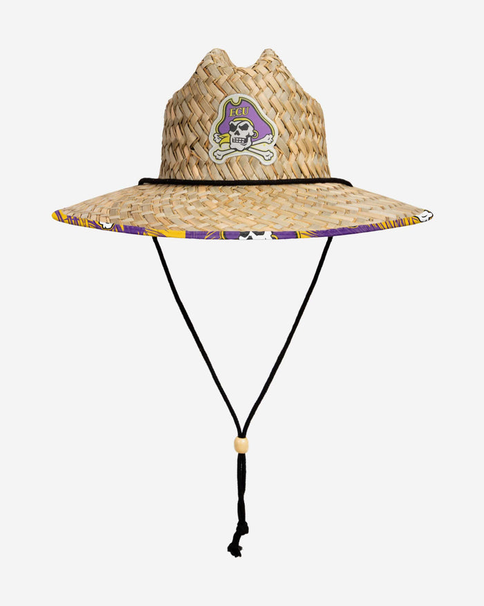 East Carolina Pirates Floral Straw Hat FOCO - FOCO.com