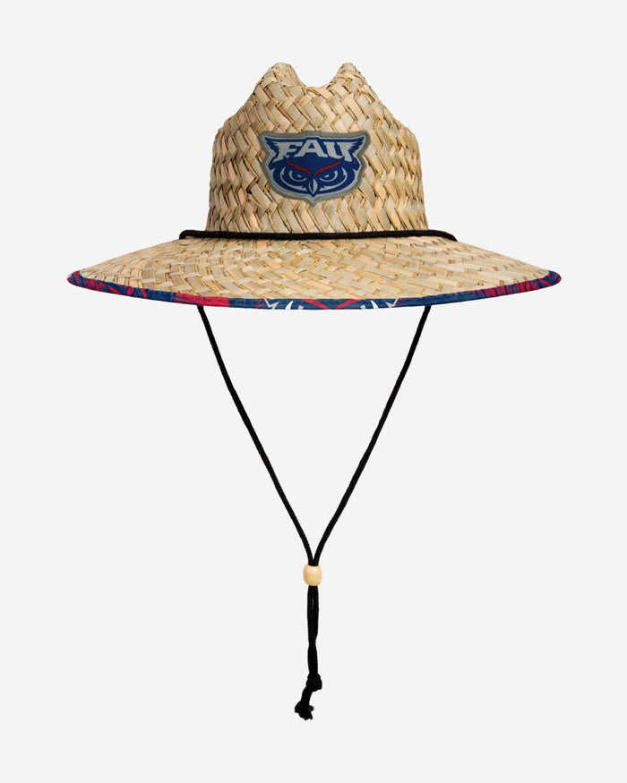 Florida Atlantic Owls Floral Straw Hat FOCO - FOCO.com