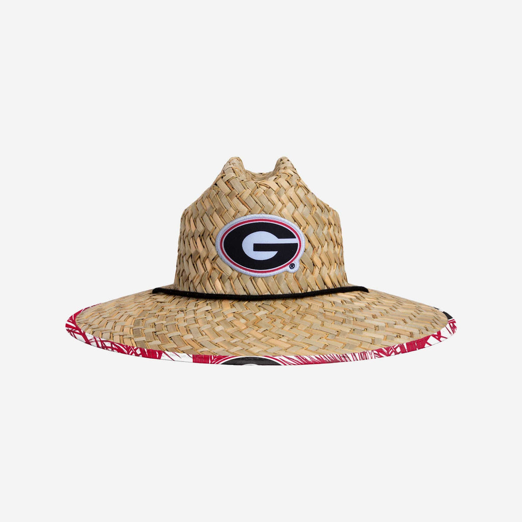 Georgia Bulldogs Floral Straw Hat FOCO - FOCO.com