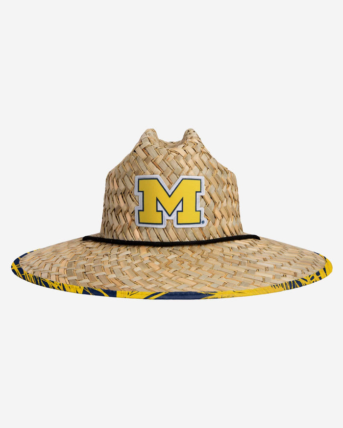 Michigan Wolverines Floral Straw Hat FOCO - FOCO.com