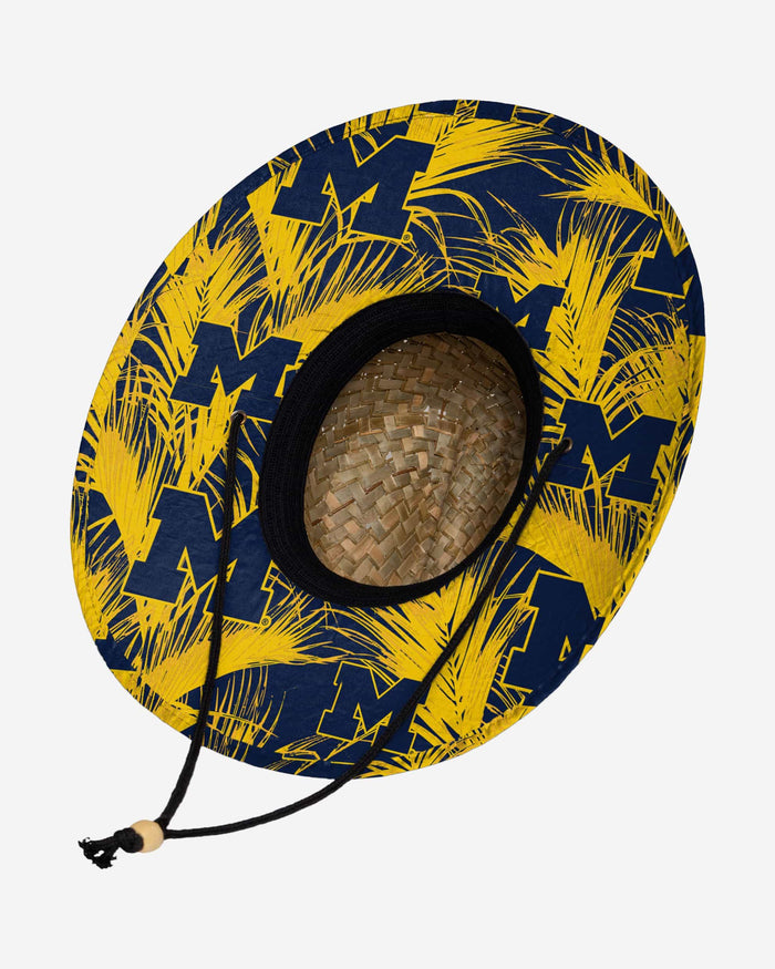 Michigan Wolverines Floral Straw Hat FOCO - FOCO.com