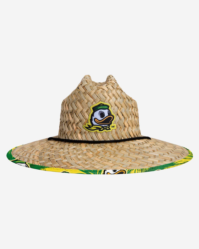Oregon Ducks NCAA Floral Straw Hat