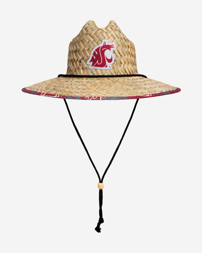 Washington State Cougars Floral Straw Hat FOCO - FOCO.com