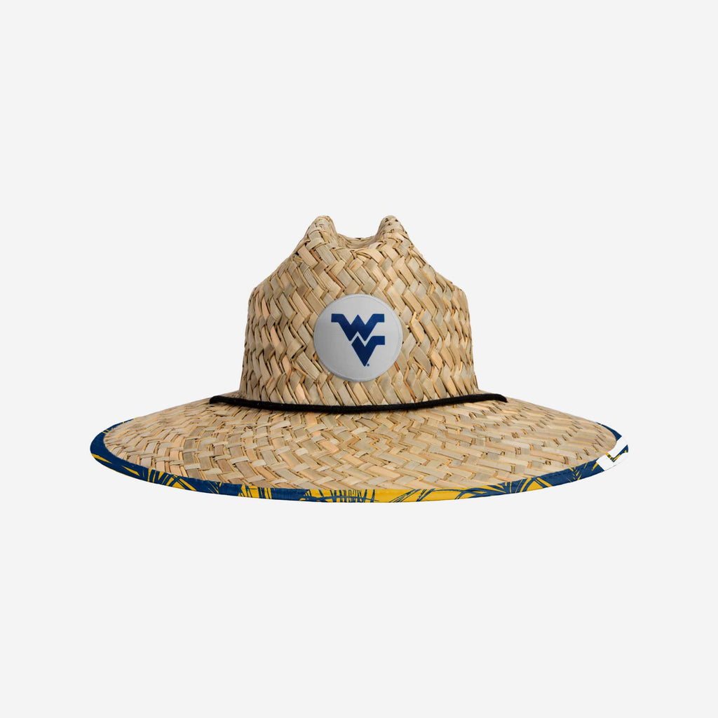 West Virginia Mountaineers Floral Straw Hat FOCO - FOCO.com