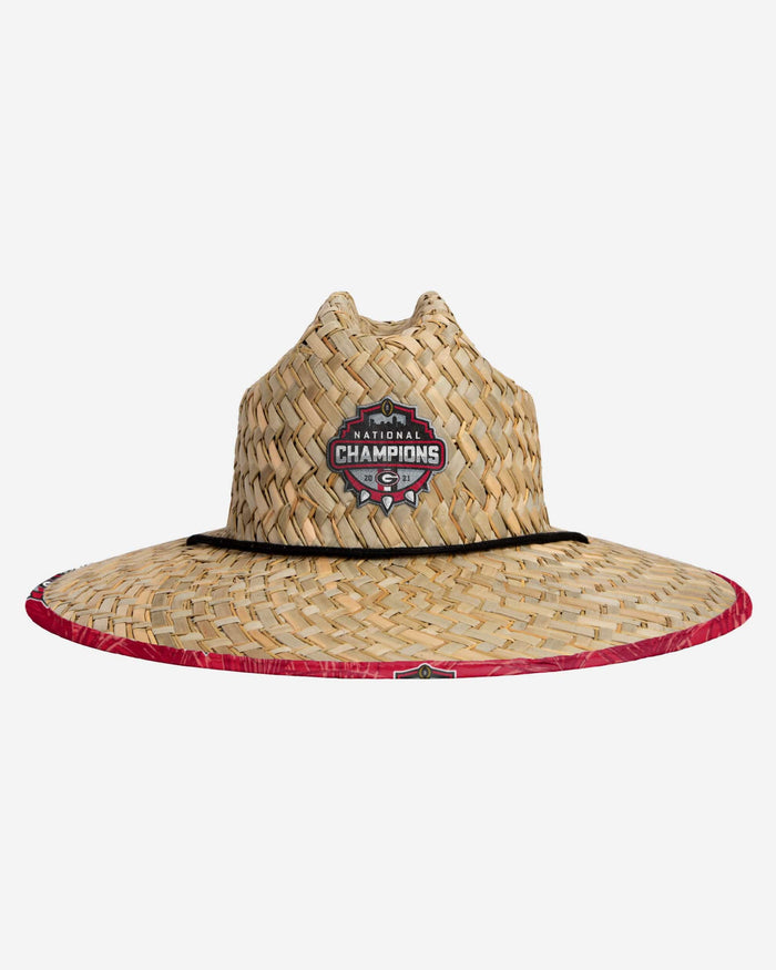 Georgia Bulldogs 2021 Football National Champions Straw Hat FOCO - FOCO.com