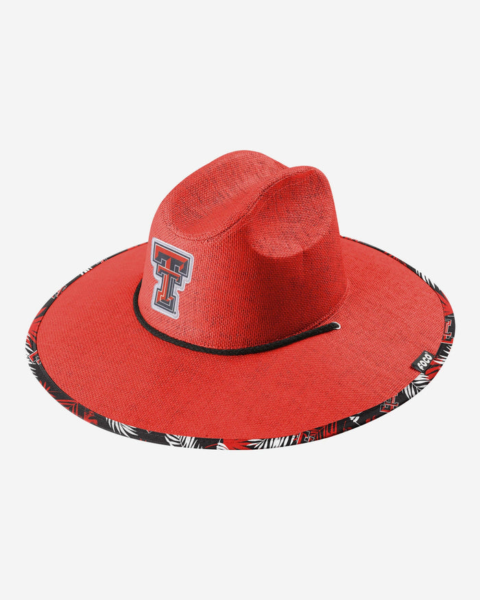 Texas Tech Red Raiders Team Color Straw Hat FOCO - FOCO.com