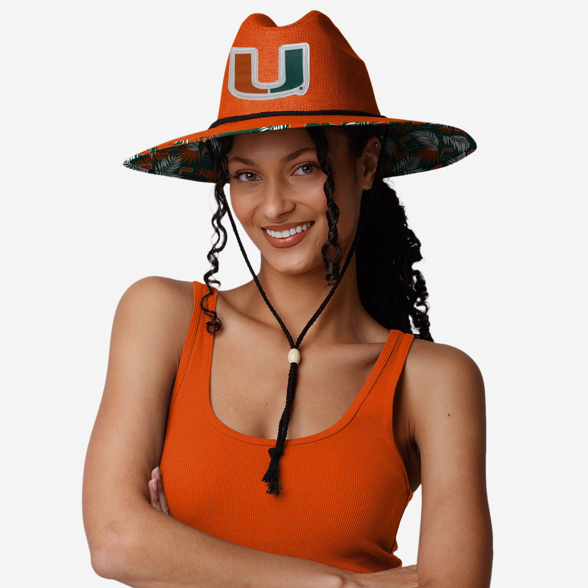 Miami Heat Floral Straw Hat - OS