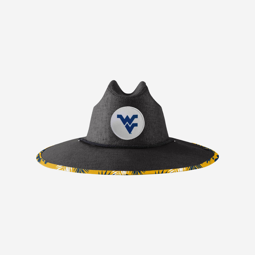 West Virginia Mountaineers Team Color Straw Hat FOCO - FOCO.com