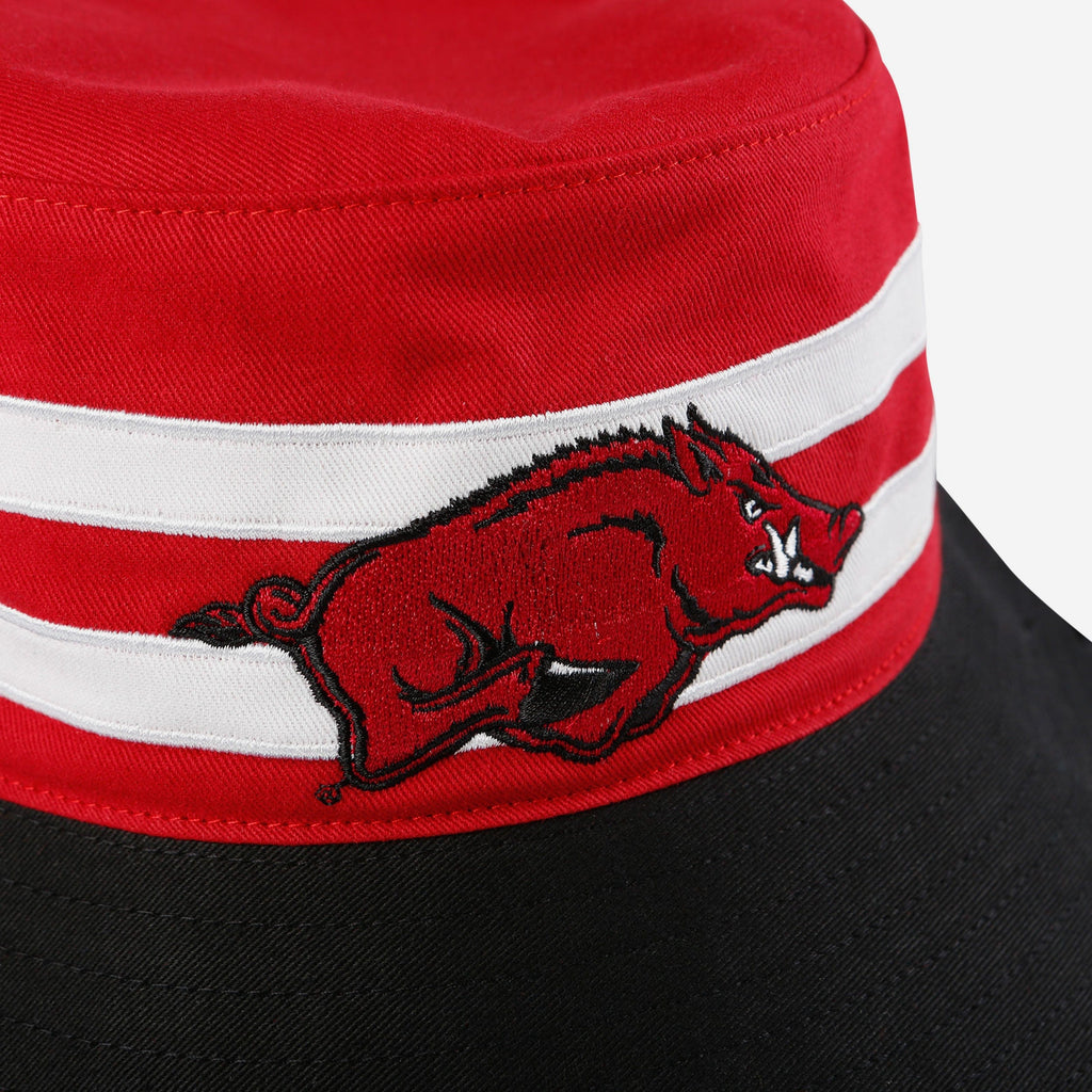 Youth Razorback Hat Arkansas Razorbacks Team Stripe Bucket Hat FOCO