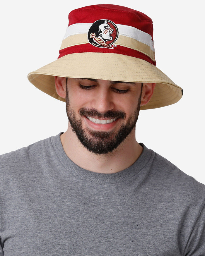 Florida State Seminoles Team Stripe Bucket Hat FOCO - FOCO.com