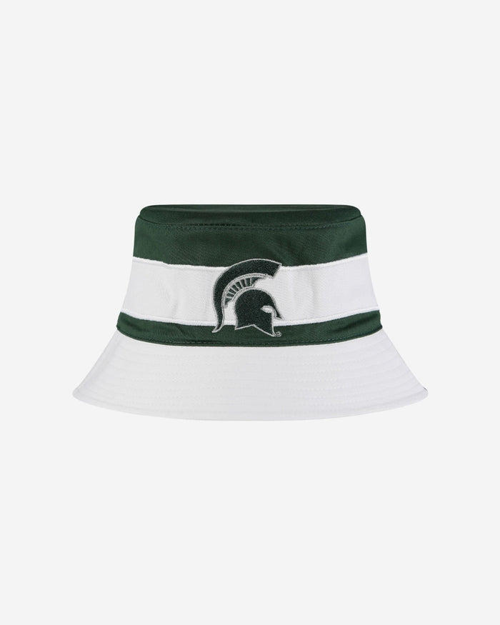 Michigan State Spartans Team Stripe Bucket Hat FOCO - FOCO.com
