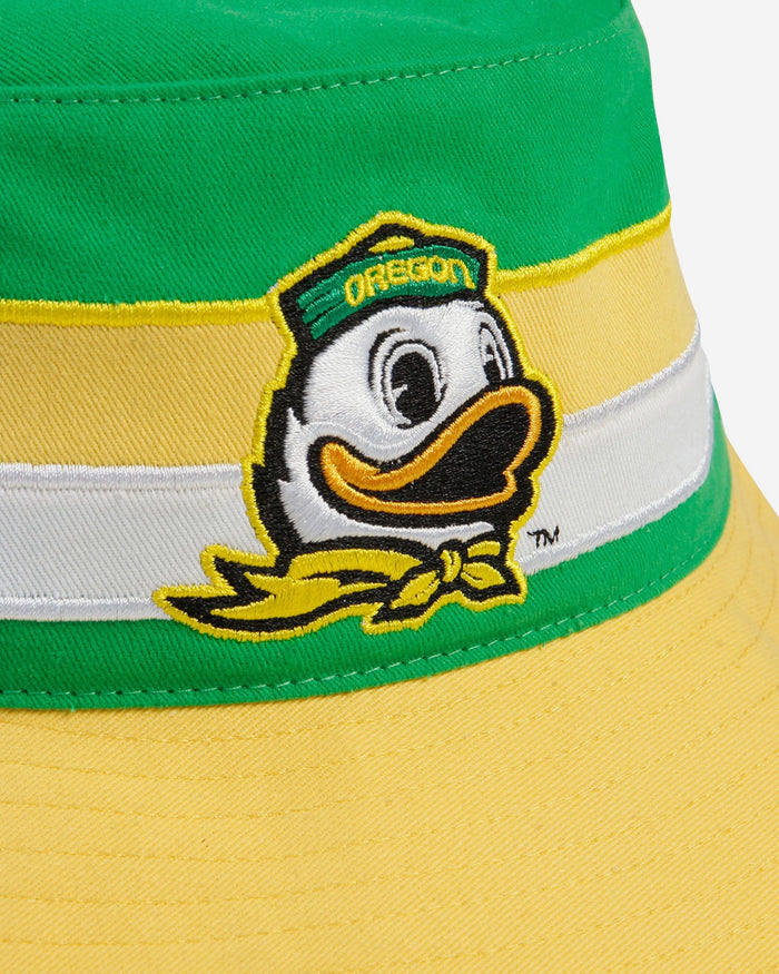 Oregon Ducks Team Stripe Bucket Hat FOCO - FOCO.com