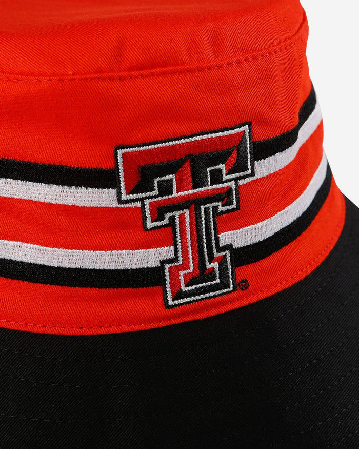 Texas Tech Red Raiders Team Stripe Bucket Hat FOCO - FOCO.com