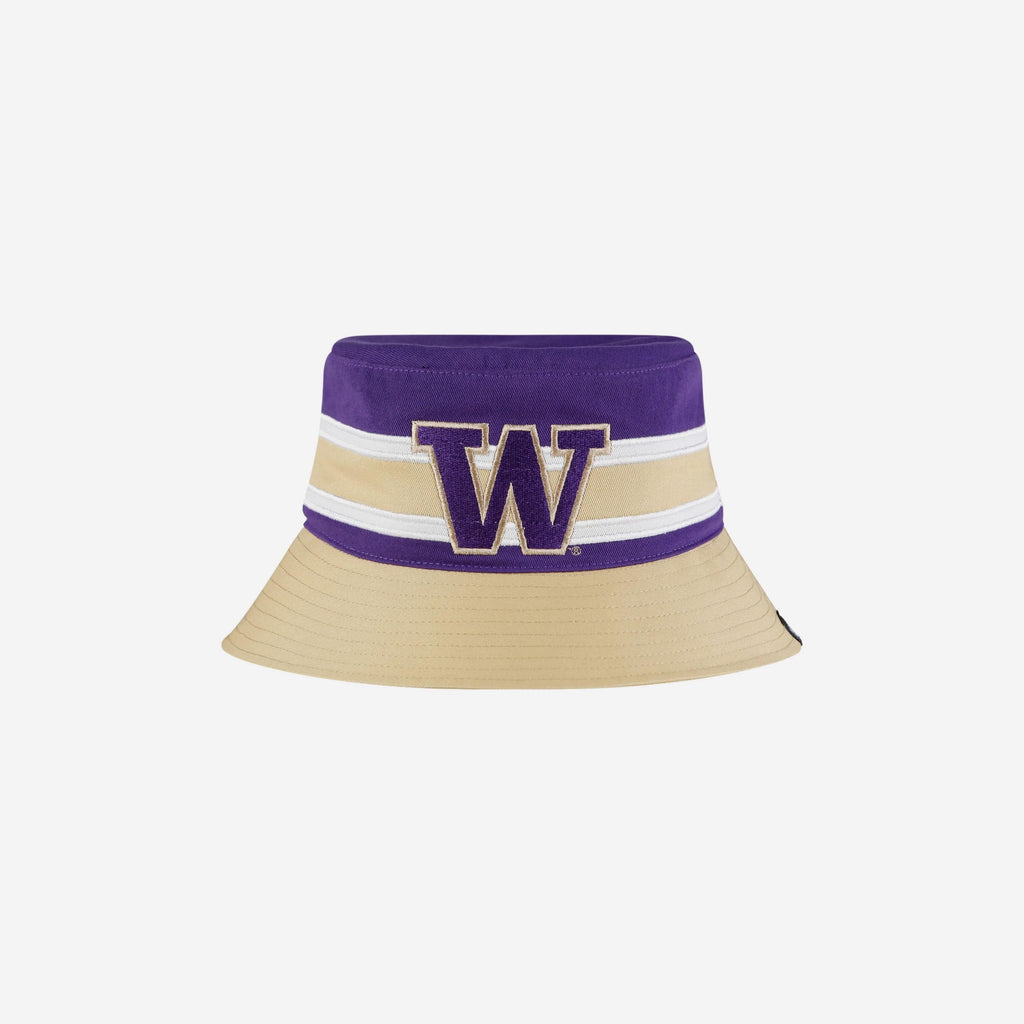 Washington Huskies Team Stripe Bucket Hat FOCO - FOCO.com