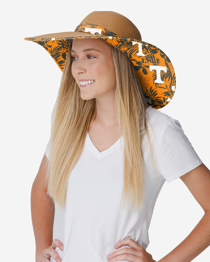 Tennessee Volunteers Womens Floral Straw Hat FOCO - FOCO.com