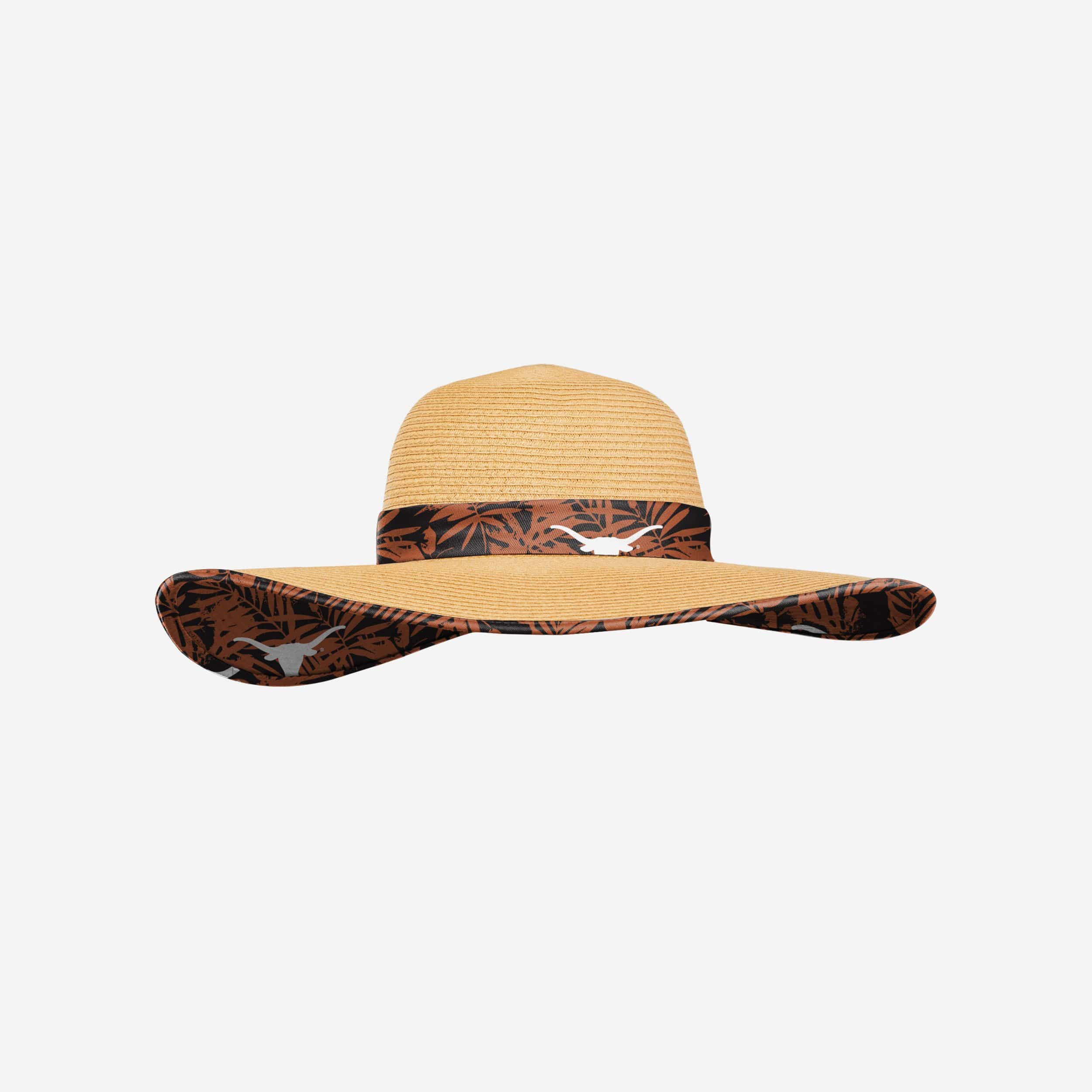 Texas Longhorns Womens Floral Straw Hat FOCO display picture 1