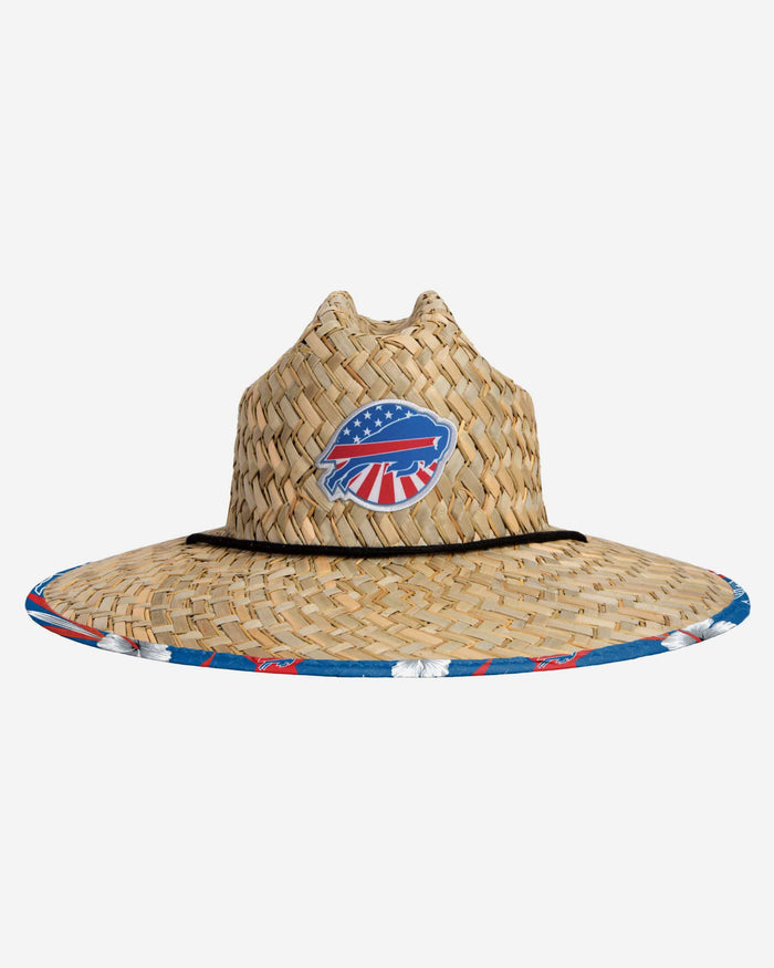 Buffalo Bills Americana Straw Hat FOCO - FOCO.com