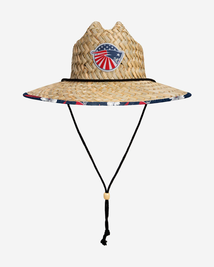 New England Patriots Americana Straw Hat FOCO - FOCO.com