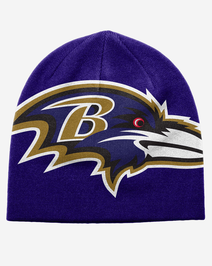 Baltimore Ravens Big Logo Skullcap Beanie FOCO - FOCO.com