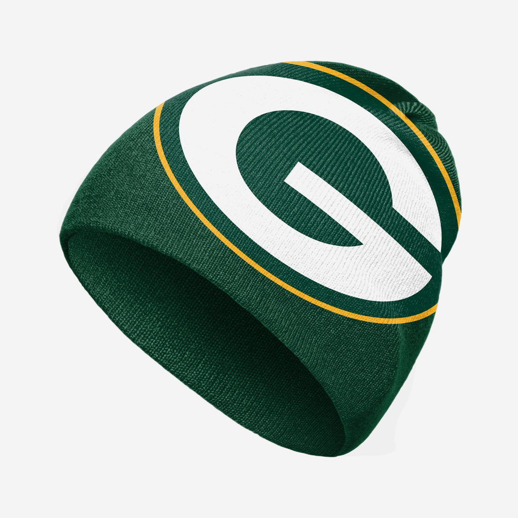 Green Bay Packers Big Logo Skullcap Beanie FOCO - FOCO.com