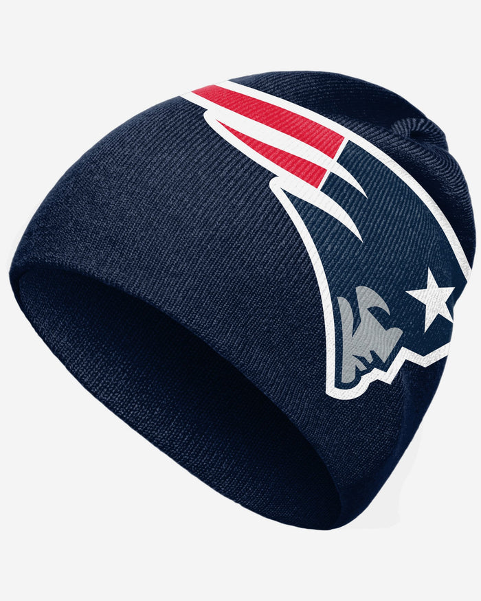 New England Patriots Big Logo Skullcap Beanie FOCO - FOCO.com