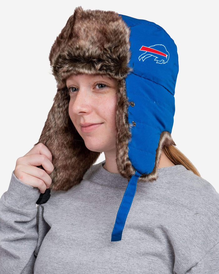 Buffalo Bills Big Logo Trapper Hat With Face Cover FOCO - FOCO.com