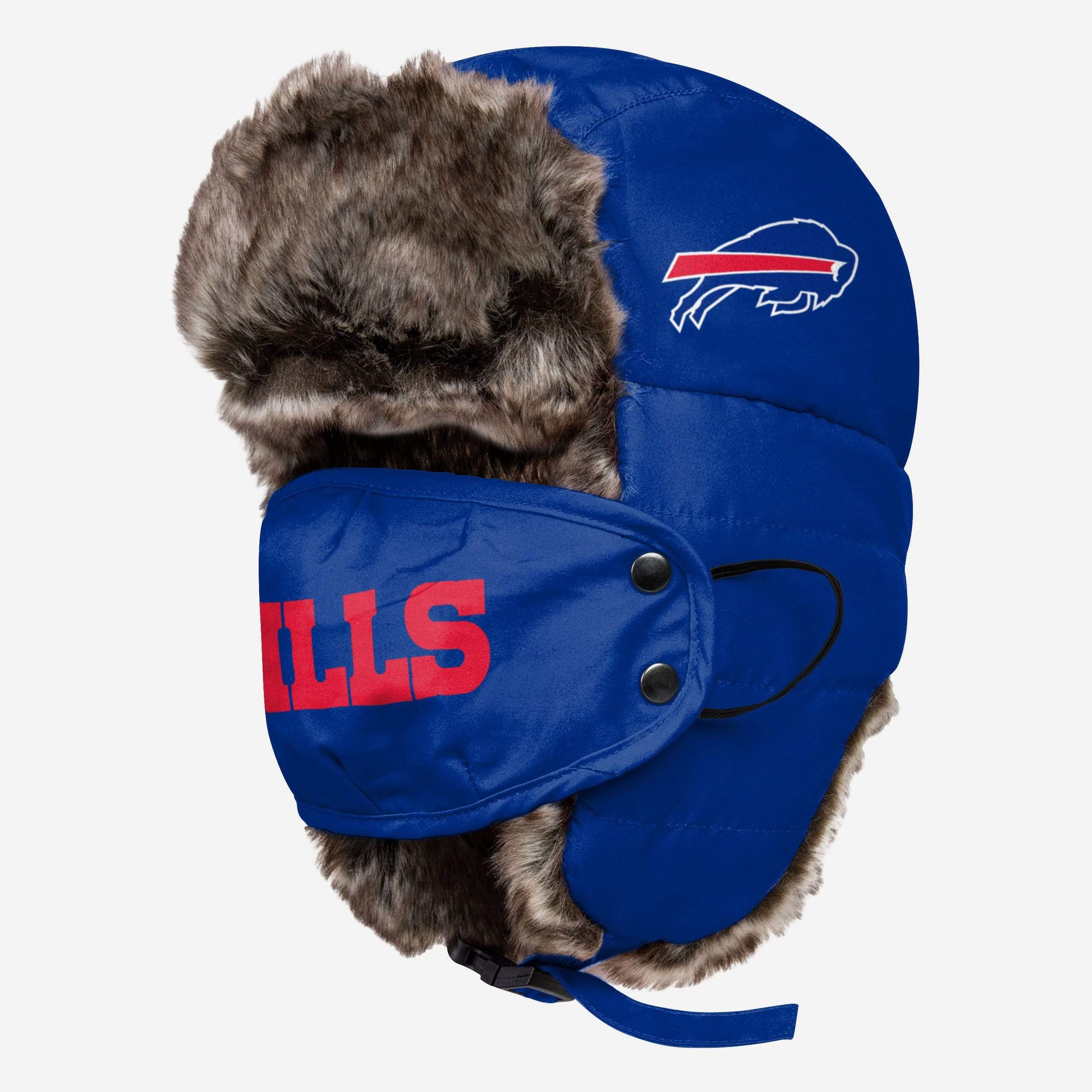 Buffalo Bills Big Logo Trapper Hat With Face Cover