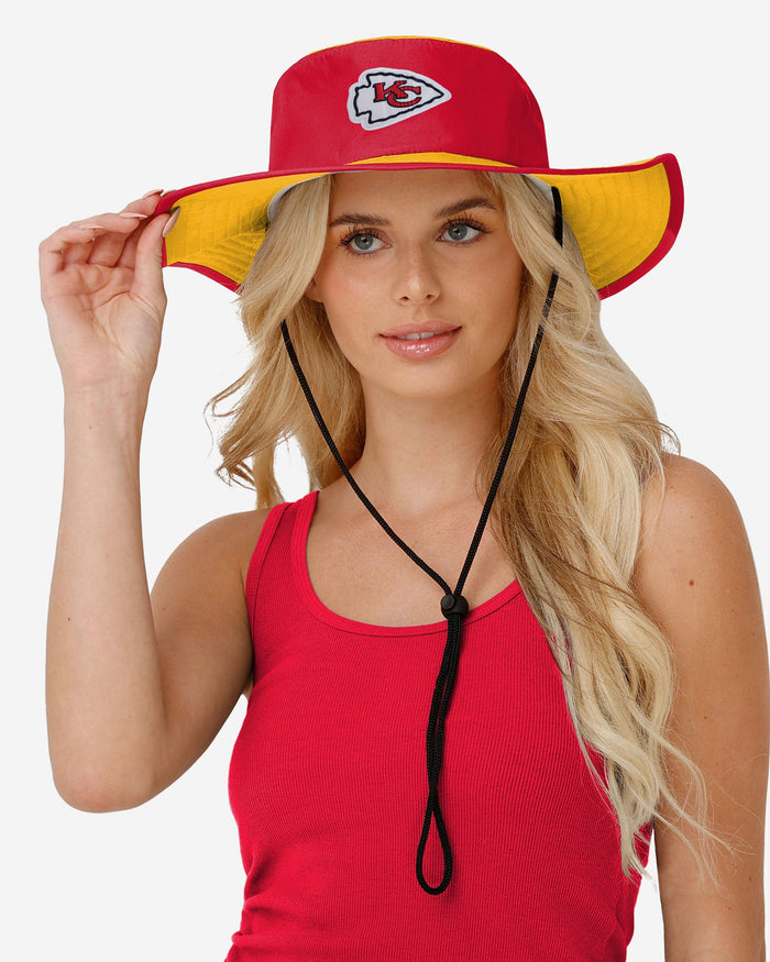 Kansas City Chiefs Colorblock Boonie Hat FOCO - FOCO.com