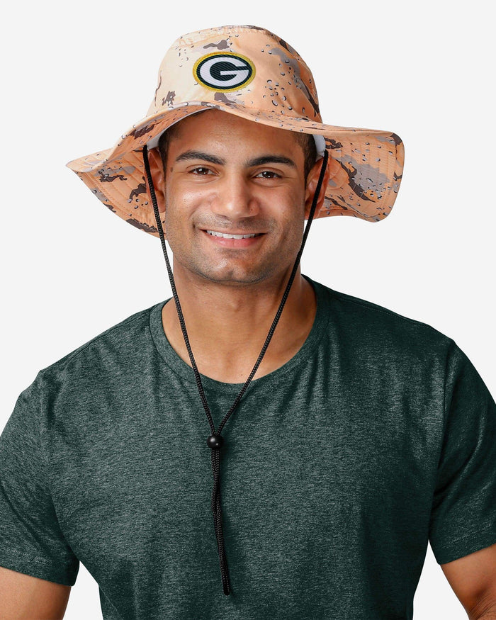 Green Bay Packers Desert Camo Boonie Hat FOCO - FOCO.com