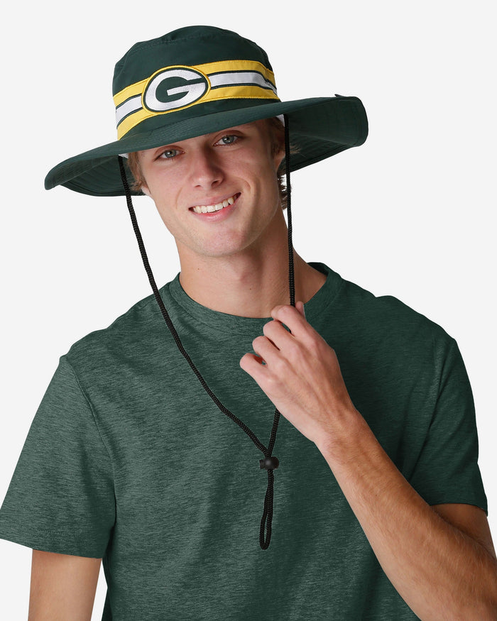Green Bay Packers Team Stripe Boonie Hat FOCO - FOCO.com