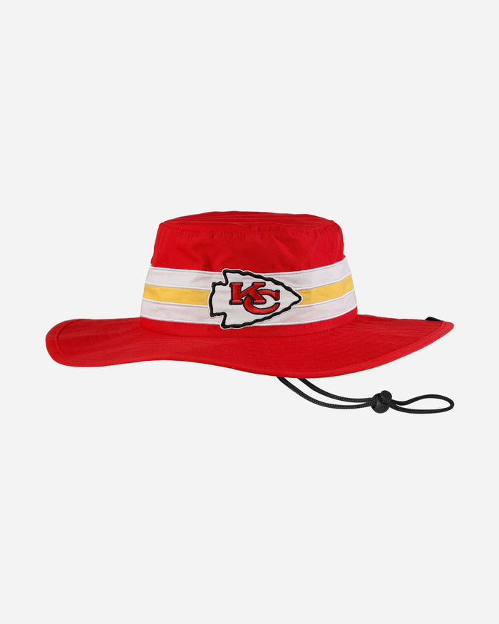 Kansas City Chiefs Team Stripe Boonie Hat FOCO - FOCO.com