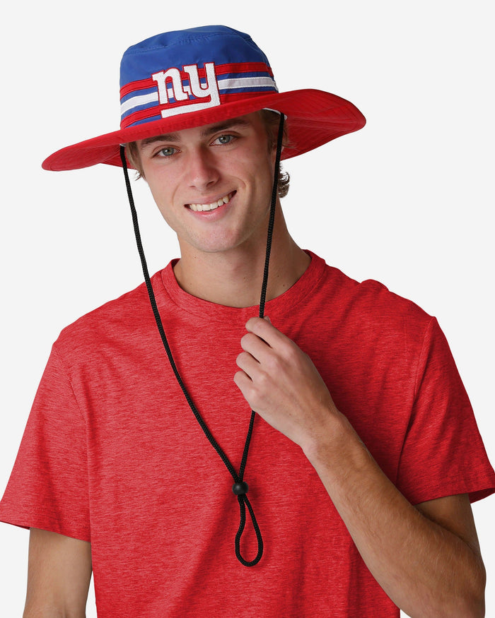 New York Giants Team Stripe Boonie Hat FOCO - FOCO.com