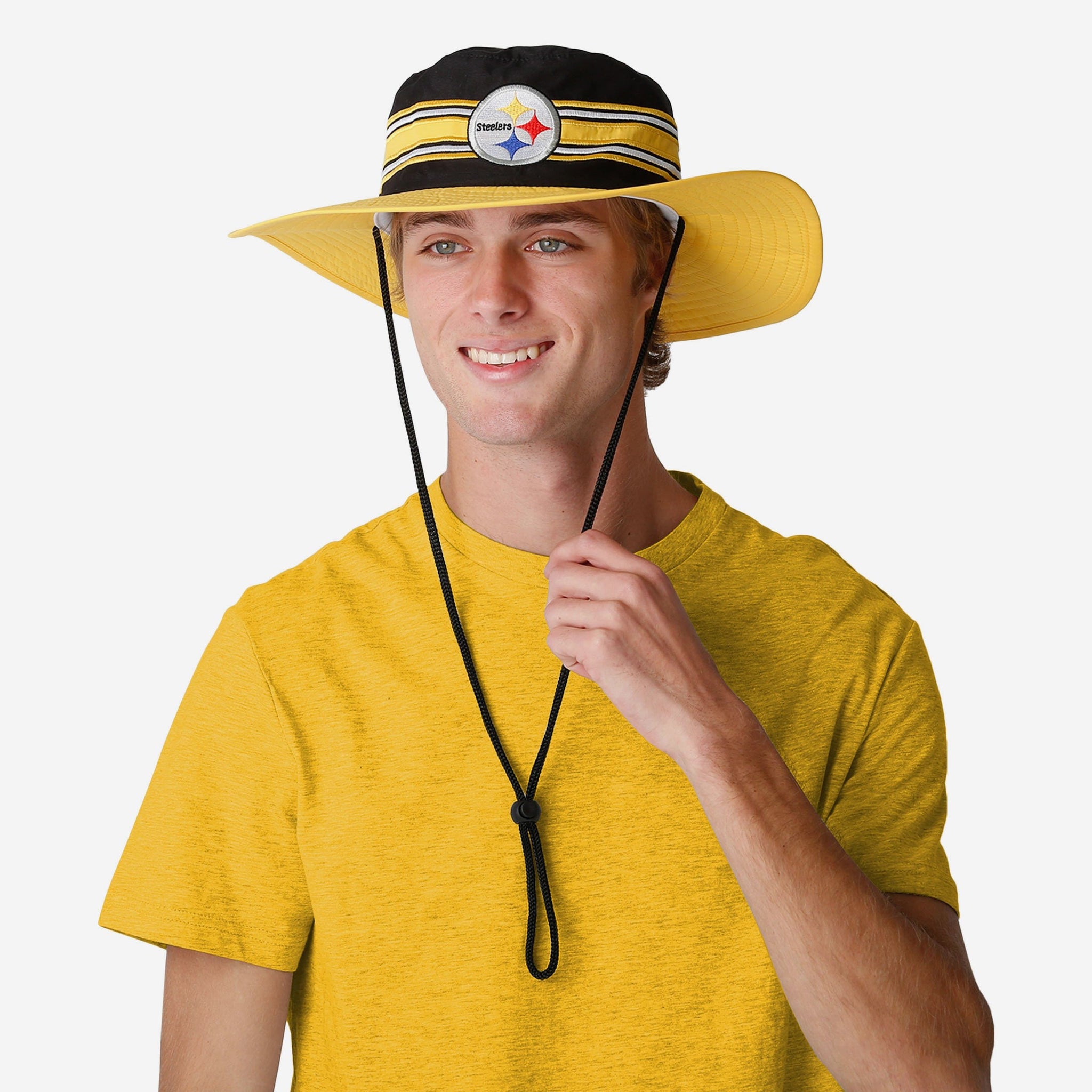 Pittsburgh Steelers Team Stripe Boonie Hat FOCO