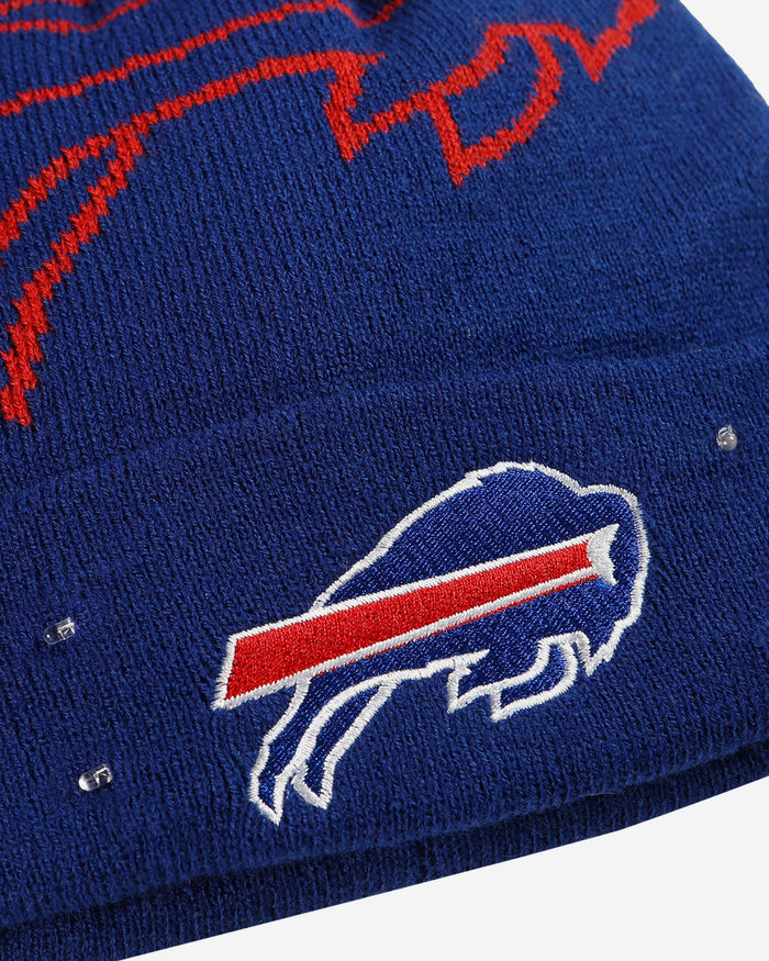 Buffalo Bills Cropped Logo Light Up Knit Beanie FOCO - FOCO.com