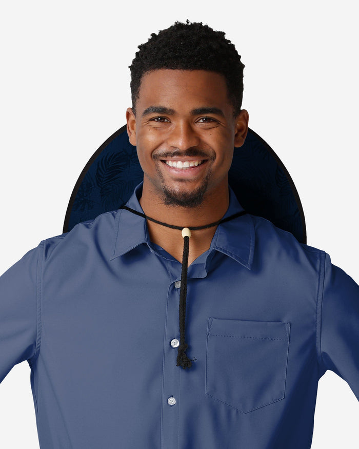 Dallas Cowboys Floral Printed Straw Hat FOCO - FOCO.com