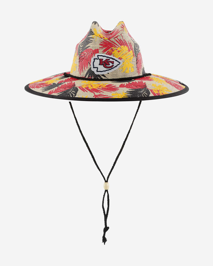 Kansas City Chiefs Floral Printed Straw Hat FOCO - FOCO.com