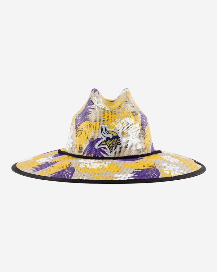Minnesota Vikings Floral Printed Straw Hat FOCO - FOCO.com