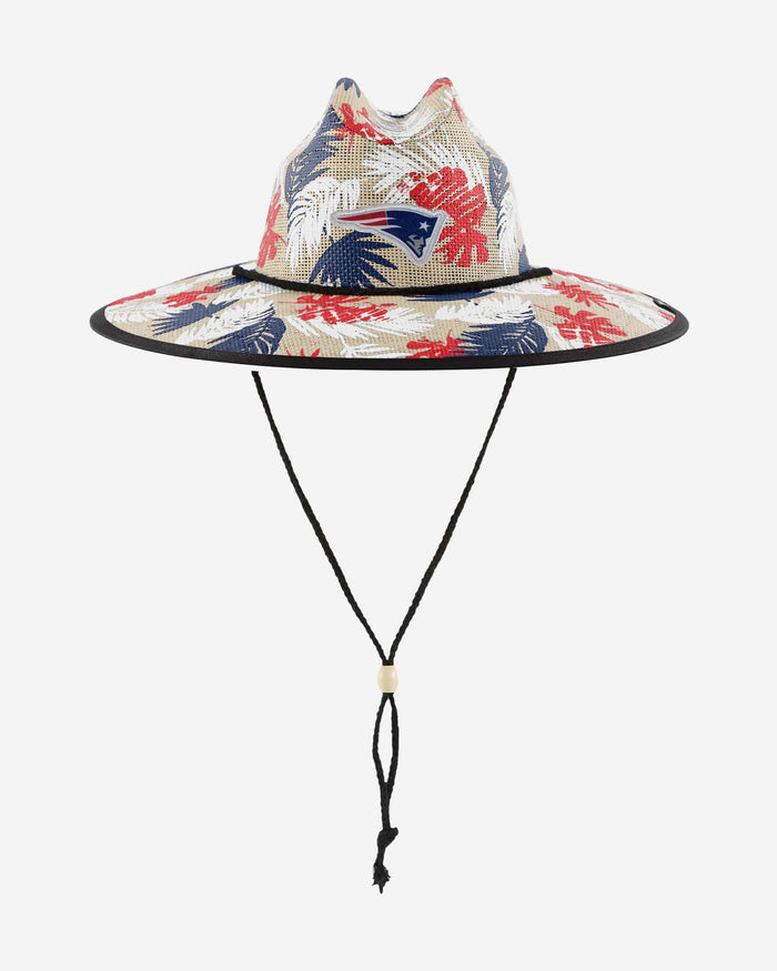 New England Patriots Floral Printed Straw Hat FOCO - FOCO.com