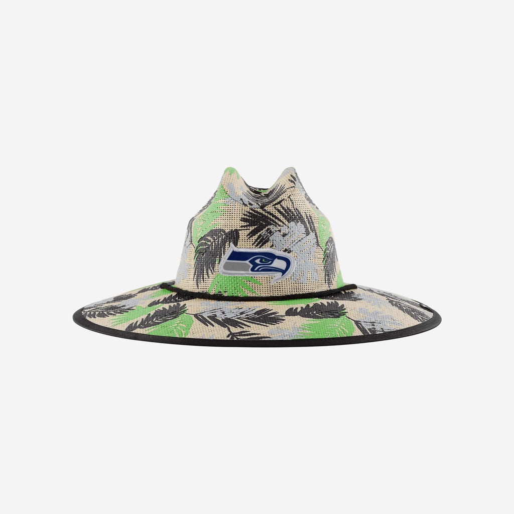 Seattle Seahawks Floral Printed Straw Hat FOCO - FOCO.com