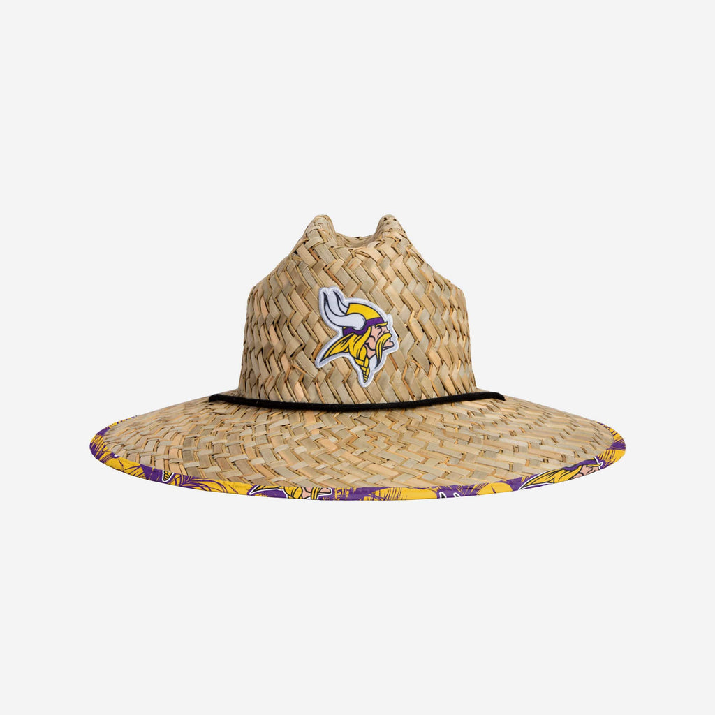 Minnesota Vikings Floral Straw Hat FOCO - FOCO.com
