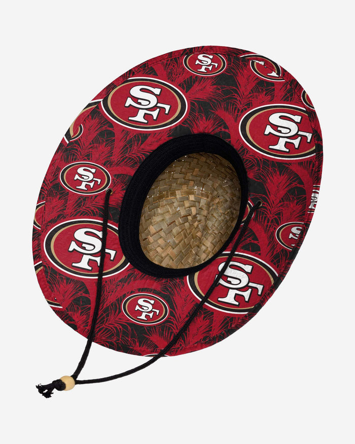 San Francisco 49ers Floral Straw Hat FOCO - FOCO.com