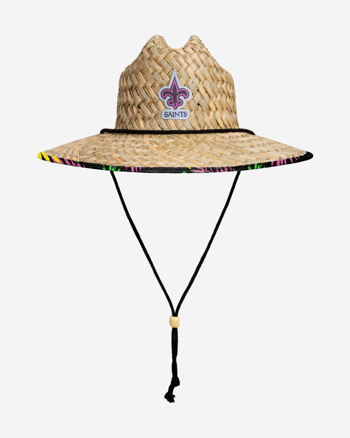 New Orleans Saints Highlights Straw Hat FOCO - FOCO.com