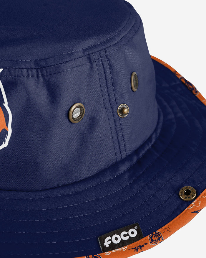 Chicago Bears Cropped Big Logo Hybrid Boonie Hat FOCO - FOCO.com