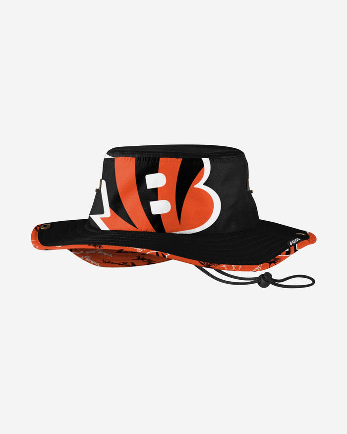 Cincinnati Bengals Cropped Big Logo Hybrid Boonie Hat FOCO - FOCO.com