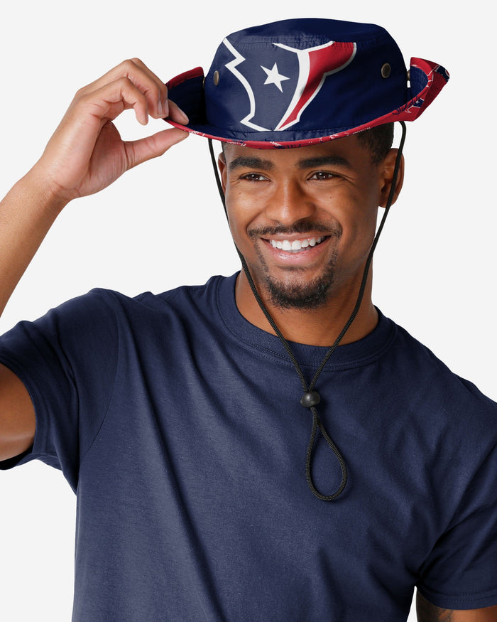 Houston Texans Cropped Big Logo Hybrid Boonie Hat FOCO - FOCO.com