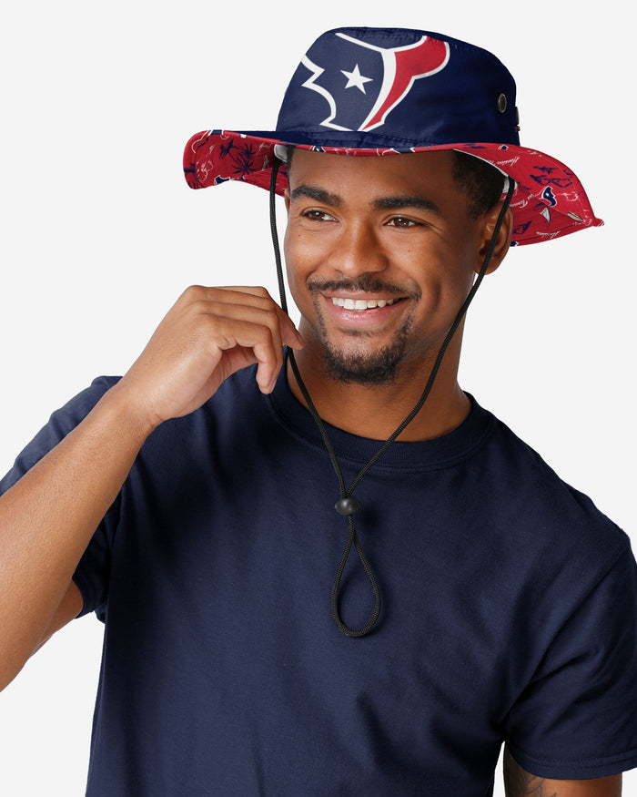 Houston Texans Cropped Big Logo Hybrid Boonie Hat FOCO - FOCO.com