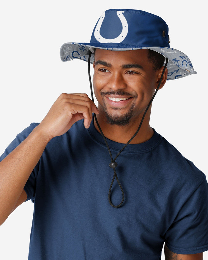 Indianapolis Colts Cropped Big Logo Hybrid Boonie Hat FOCO - FOCO.com
