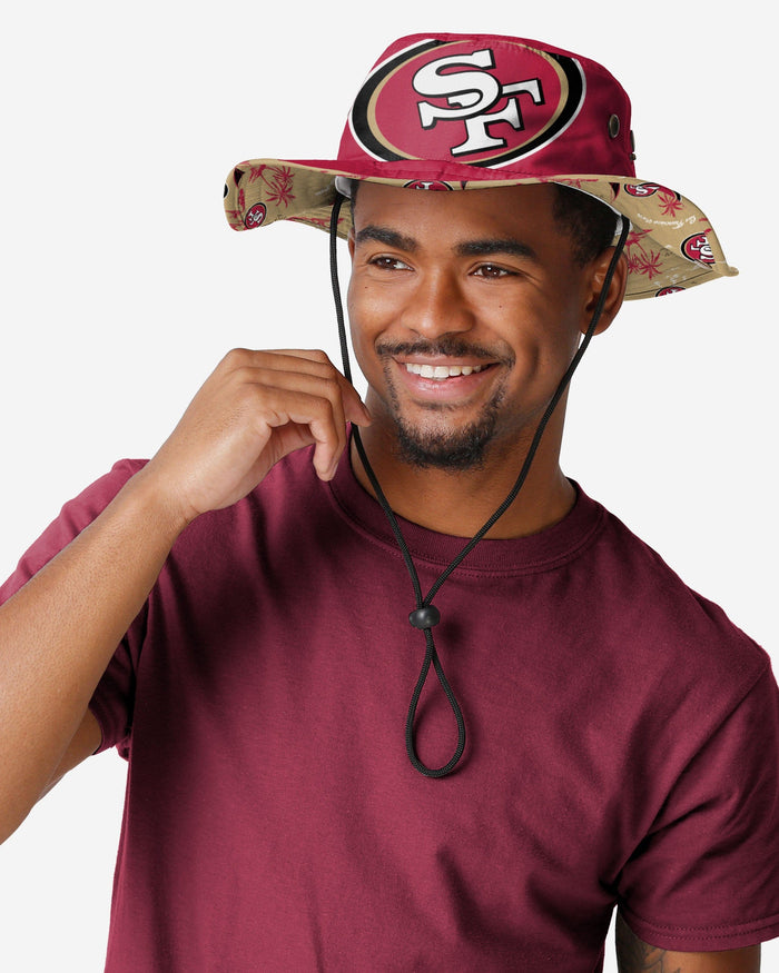 San Francisco 49ers Cropped Big Logo Hybrid Boonie Hat FOCO - FOCO.com